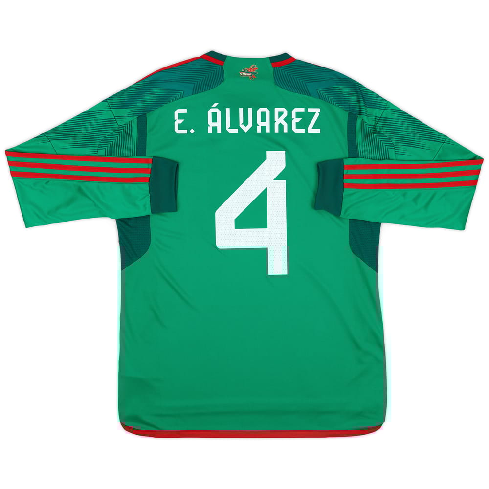 2022-23 Mexico Home L/S Shirt E.Alvarez #4