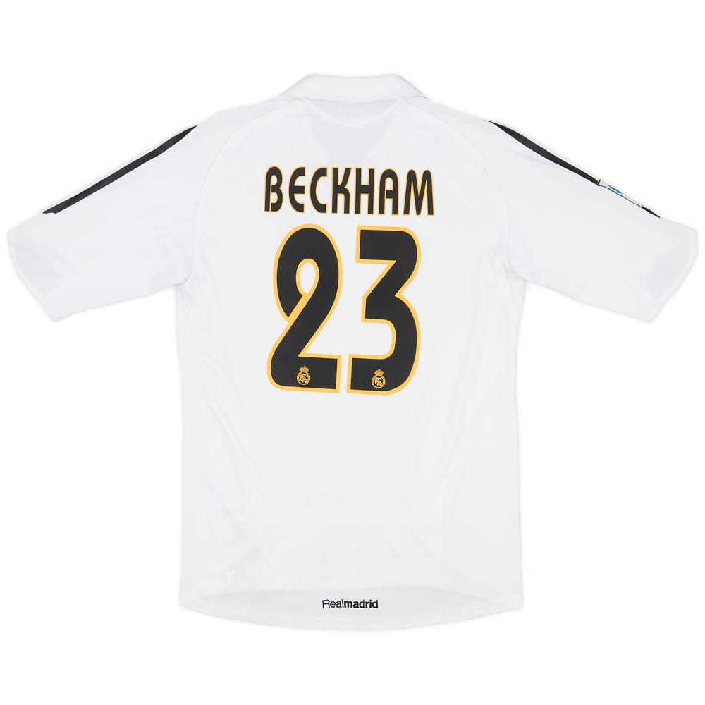 2004-05 Real Madrid Home Shirt Beckham #23 - 9/10 - (S)
