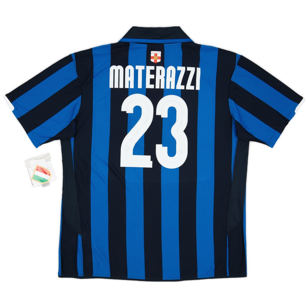2007-08 Inter Milan Centenary Home Shirt Materazzi #23 (XXL)