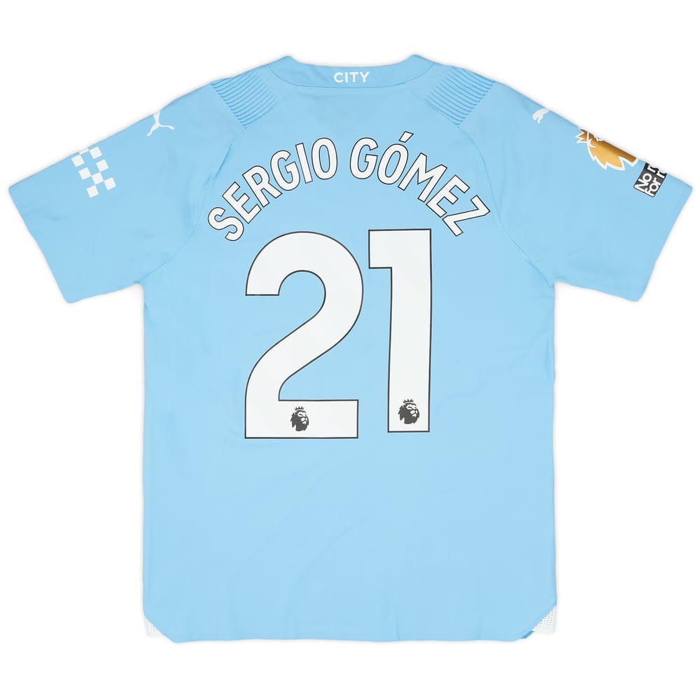 2023-24 Manchester City Match Issue Home Shirt Sergio Gomez #21
