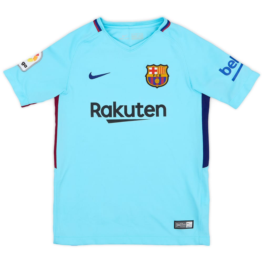 2017-18 Barcelona Away Shirt - 8/10 - (S.Boys)