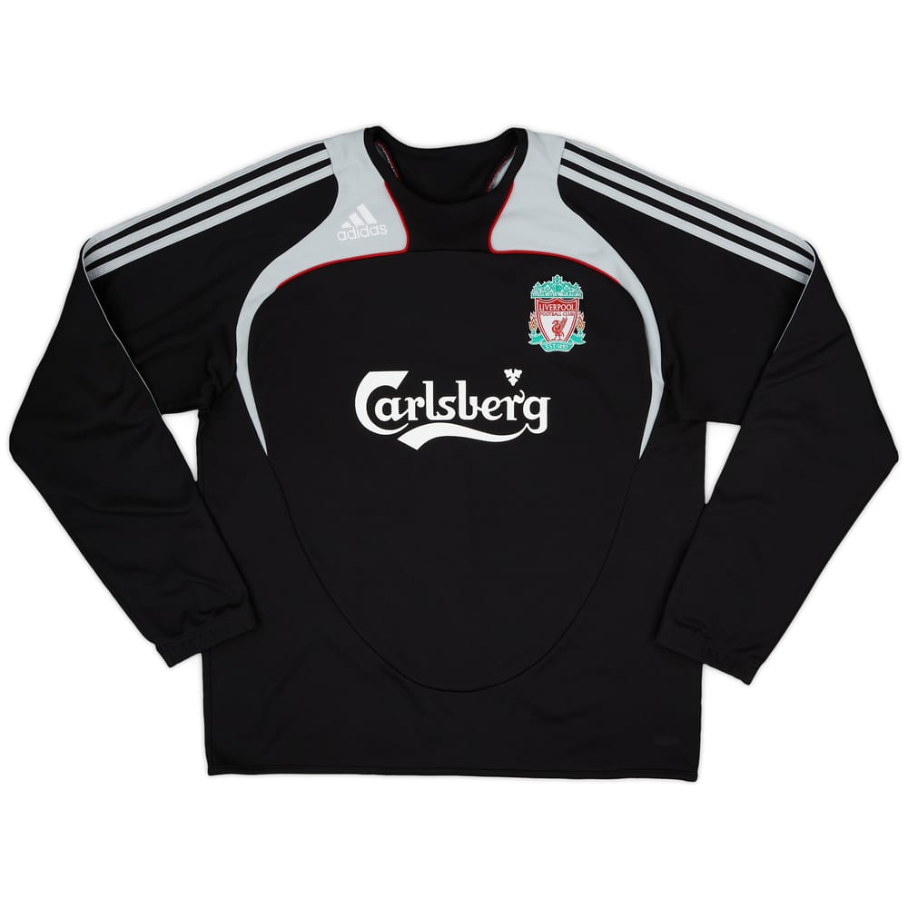 2008-09 Liverpool adidas Sweat Top - 8/10 - (L)