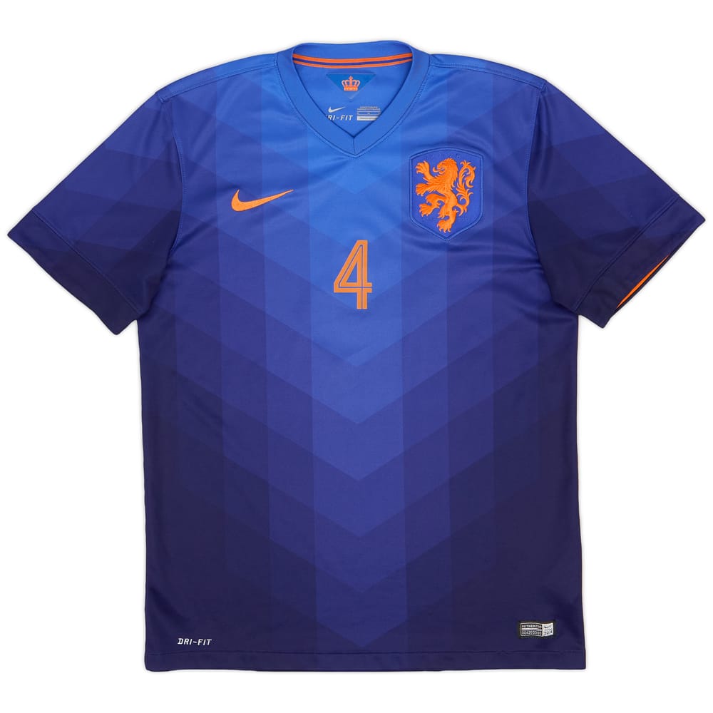 2014-15 Netherlands Away Shirt #4 - 9/10 - (M)