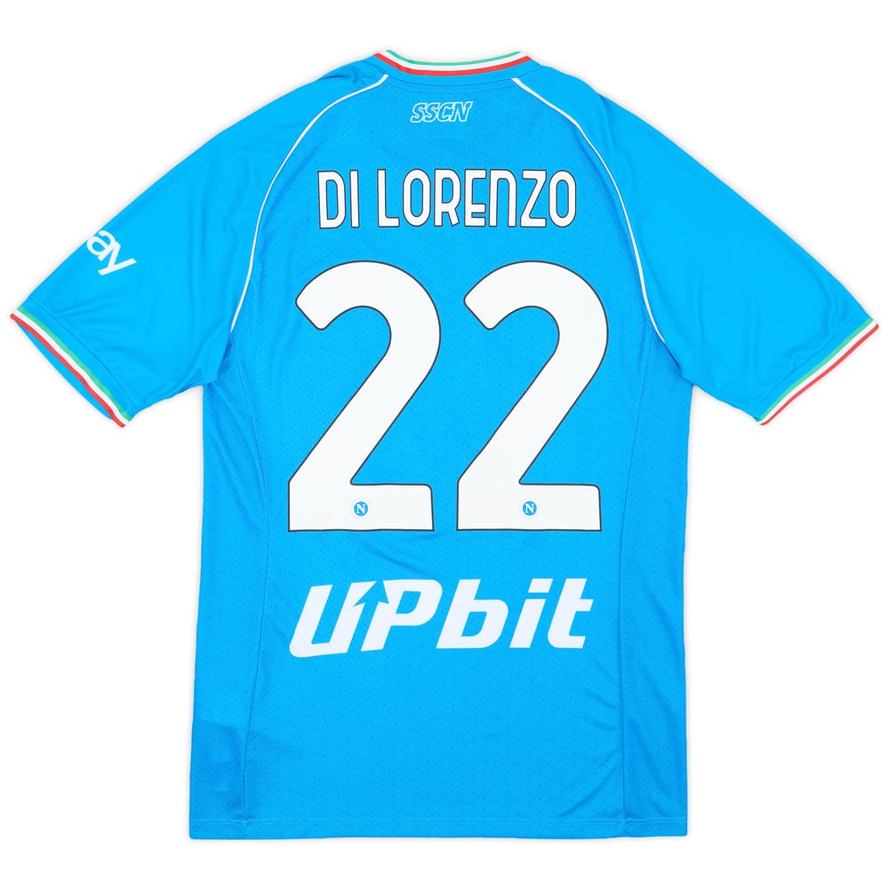 2023-24 Napoli Home Shirt Di Lorenzo #22