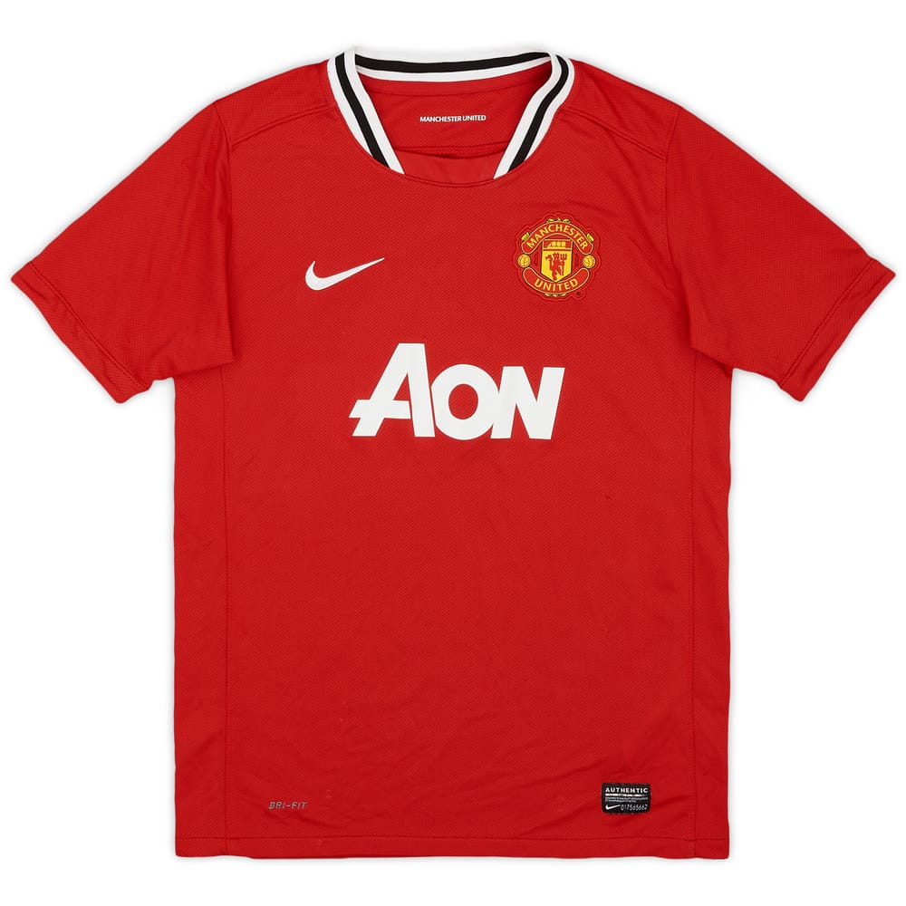 2011-12 Manchester United Home Shirt - 8/10 - (L.Boys)