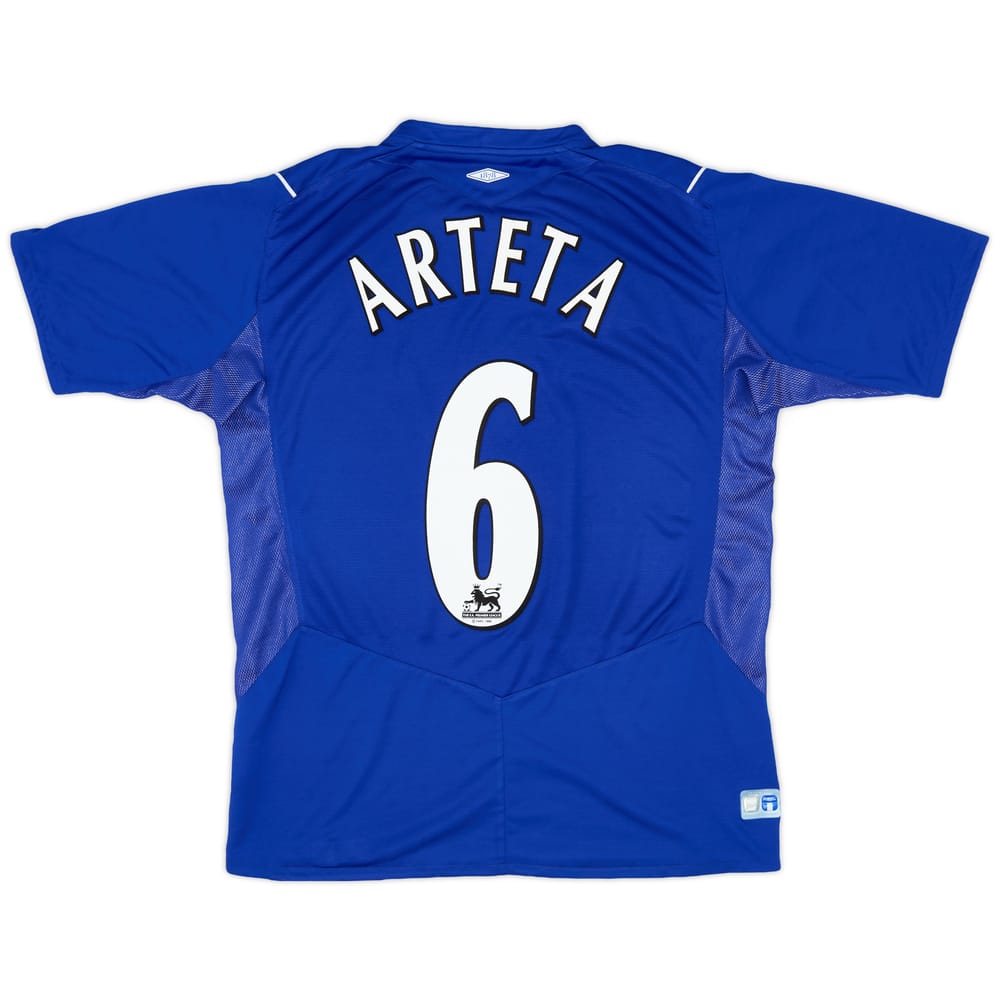2004-05 Everton Home Shirt Arteta #6 - 8/10 - (M)