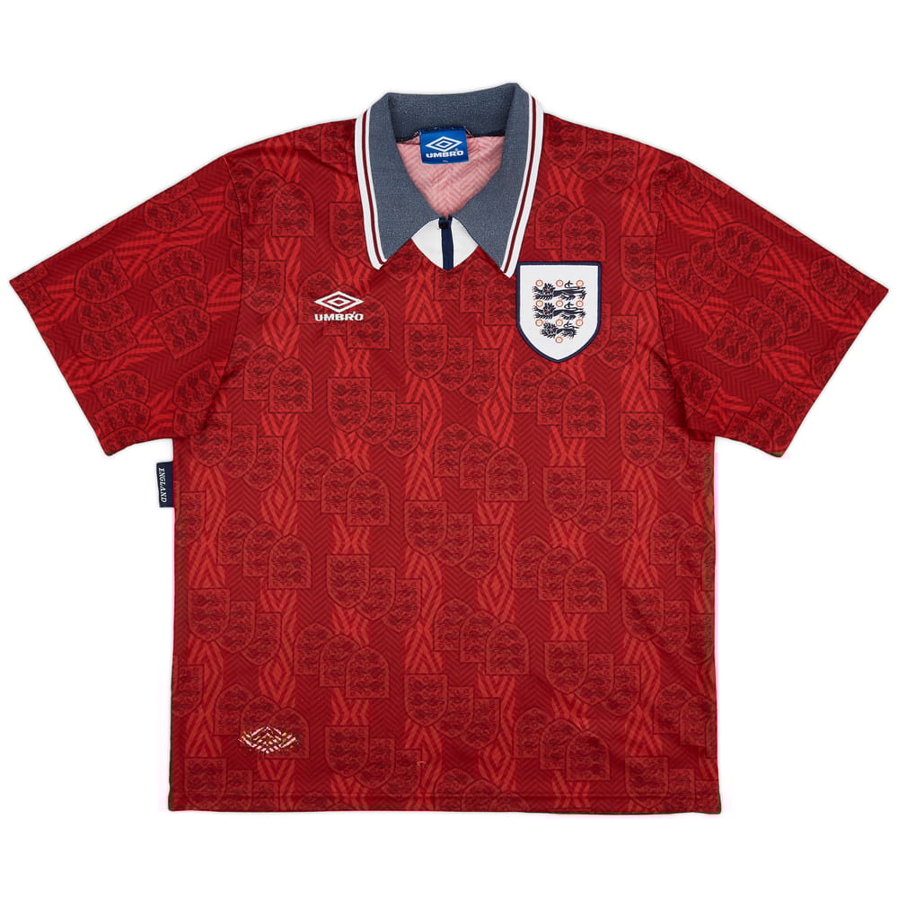 1993-95 England Away Shirt - 7/10 - (XL)