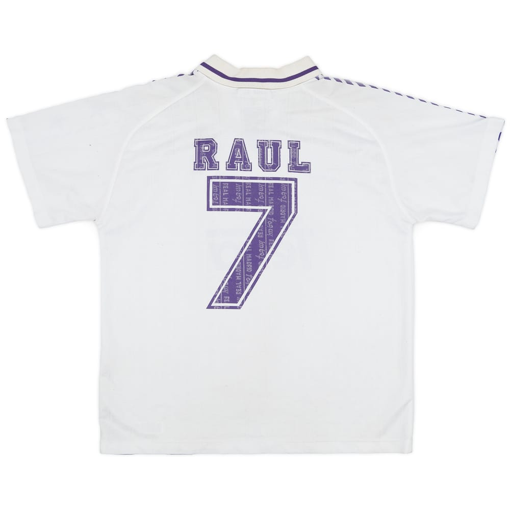 1996-97 Real Madrid Taquy Home Shirt Raul #7 - 5/10 - (M)