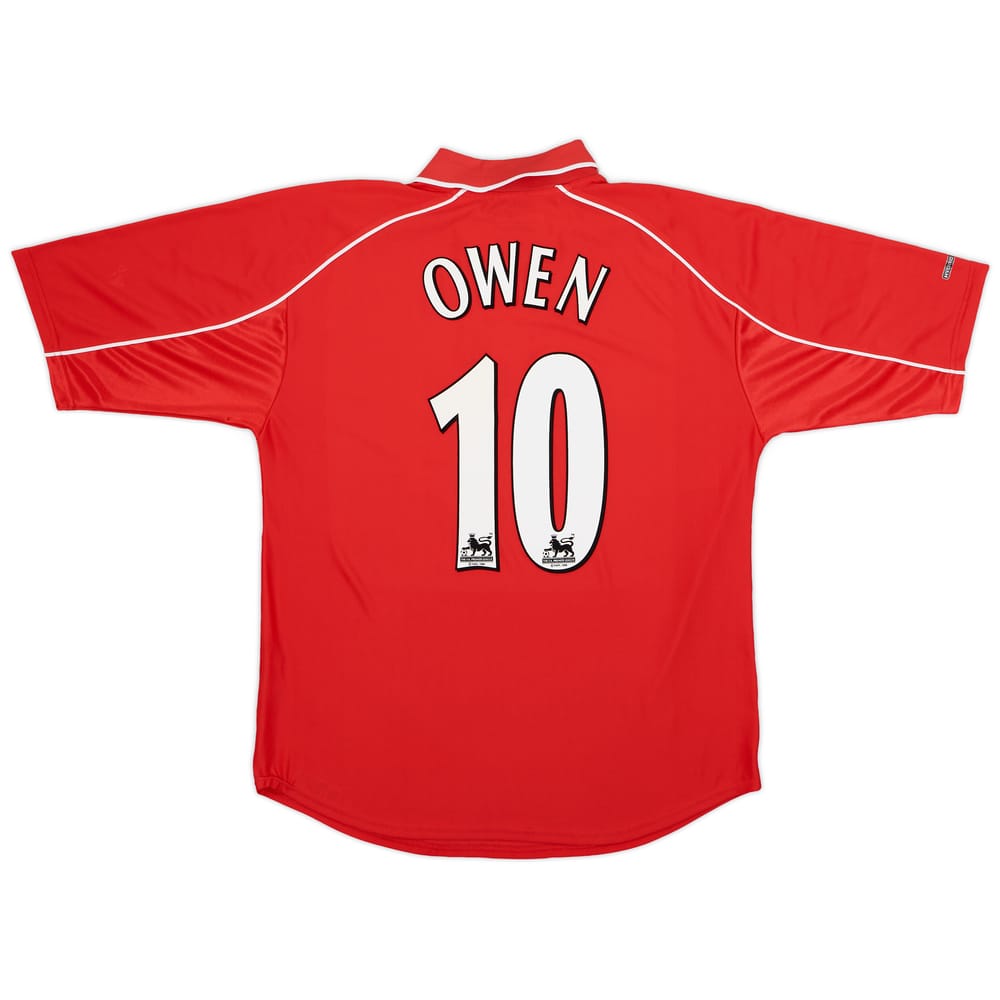 2000-02 Liverpool Home Shirt Owen #10 - 9/10 - (L)