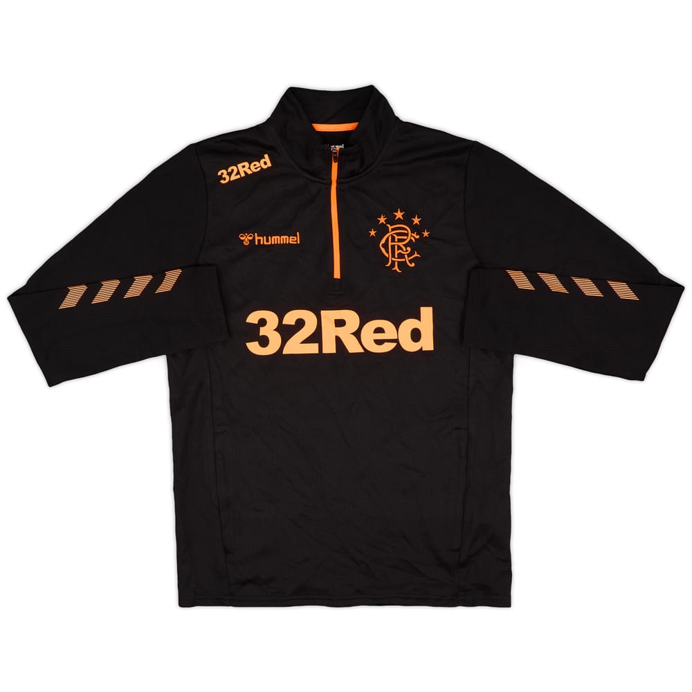 2019-20 Rangers Hummel 1/4 Zip Drill Top - 8/10 - (M)