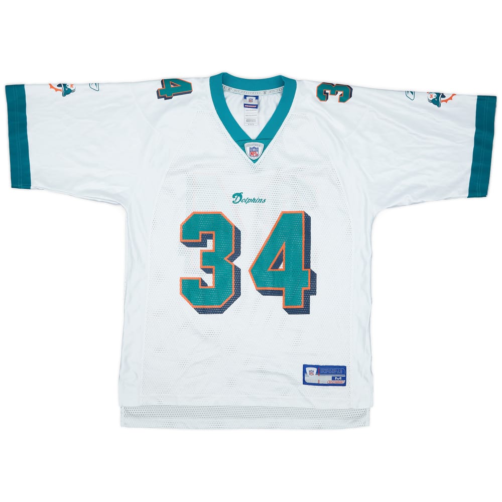 2002-03 Miami Dolphins R.Williams #34 Reebok On Field Away Jersey - 8/10 - (M)