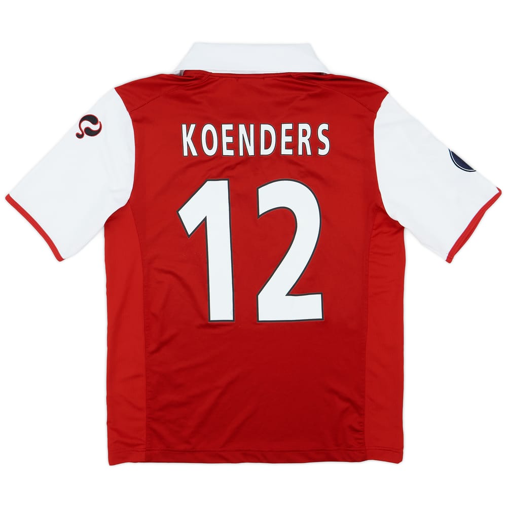 2007-08 AZ Alkmaar Home Shirt Koenders #12 - 8/10 - (L)