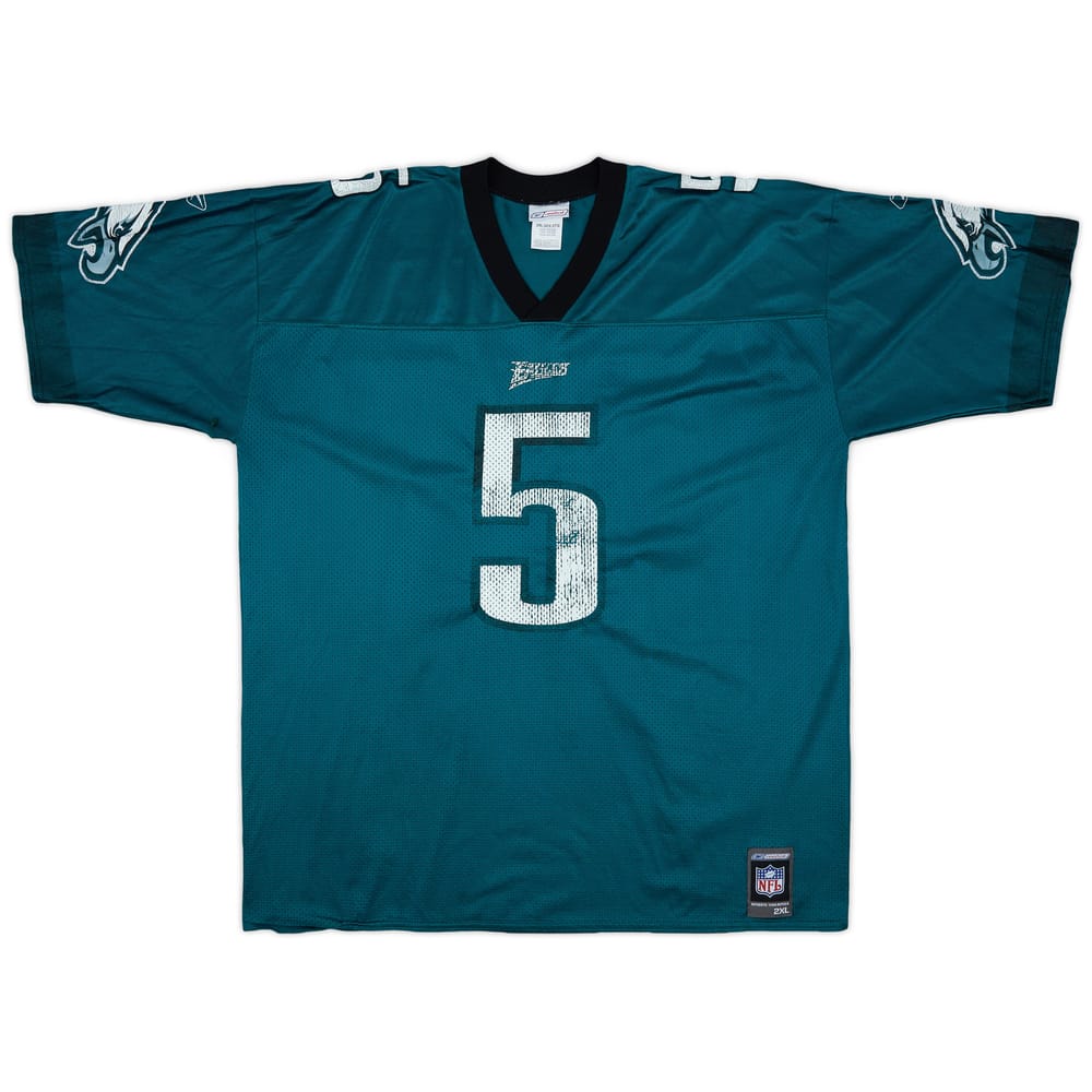 2001 Philadelphia Eagles McNabb #5 Reebok Home Jersey - 4/10 - (XXL)