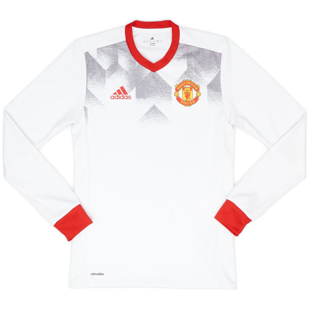 2016-17 Manchester United adidas Training L/S Shirt - 8/10 - (XS)