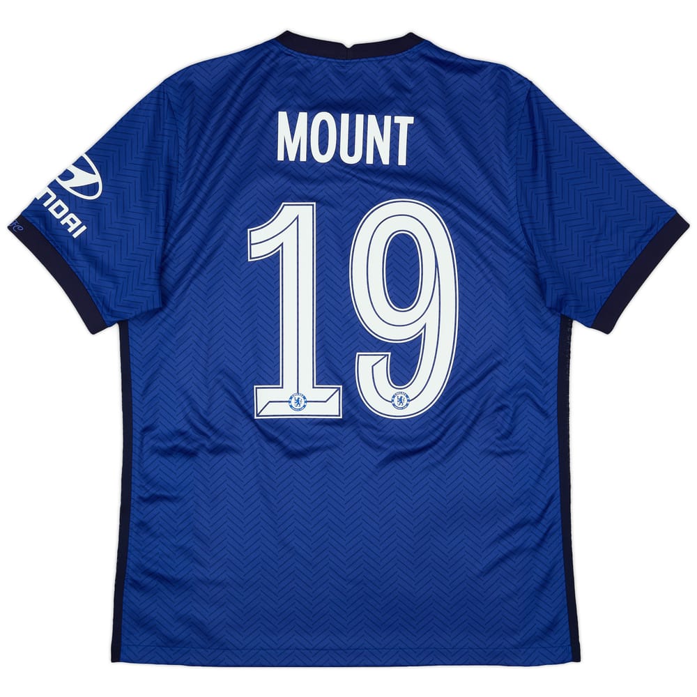 2020-21 Chelsea Home Shirt Mount #19 - 9/10 - (L)