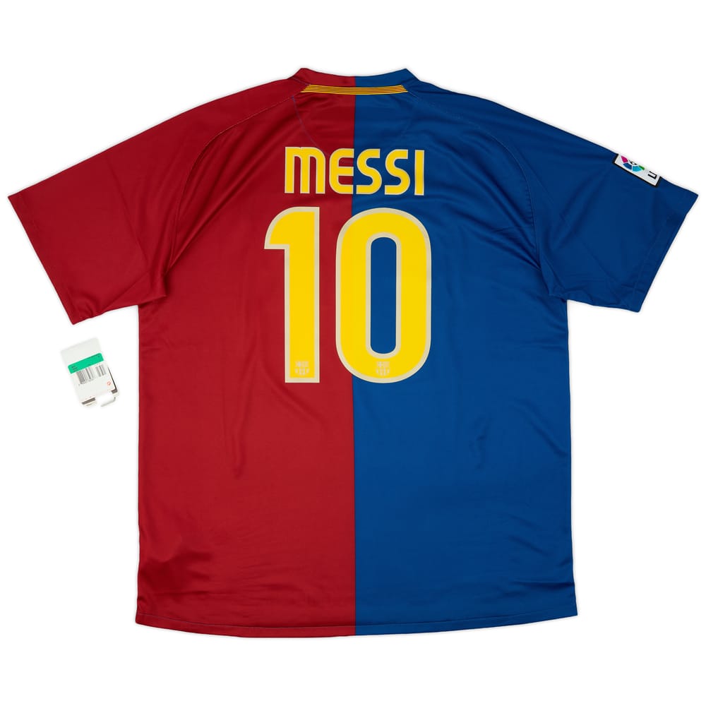 2008-09 Barcelona Home Shirt Messi #10 (XL)
