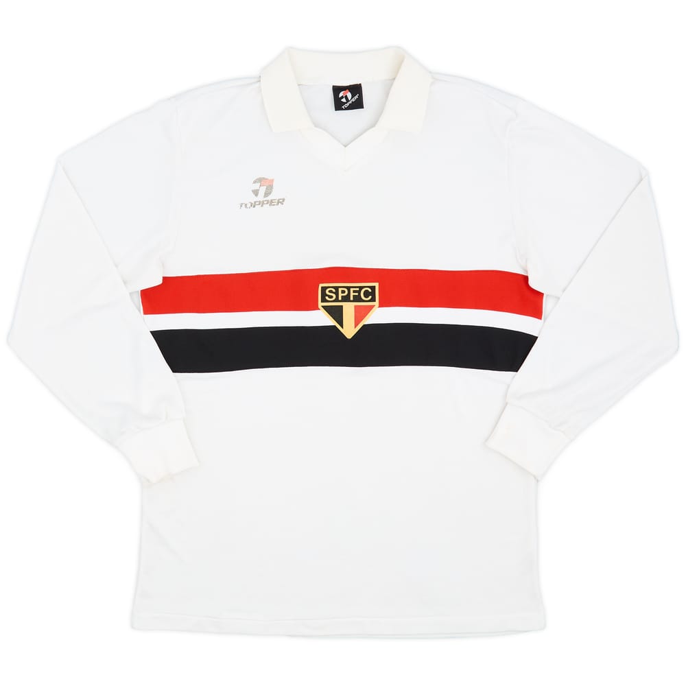 2000s &#039;1970&#039; Sao Paulo Topper Retro Home L/S Shirt - 5/10 - (L)
