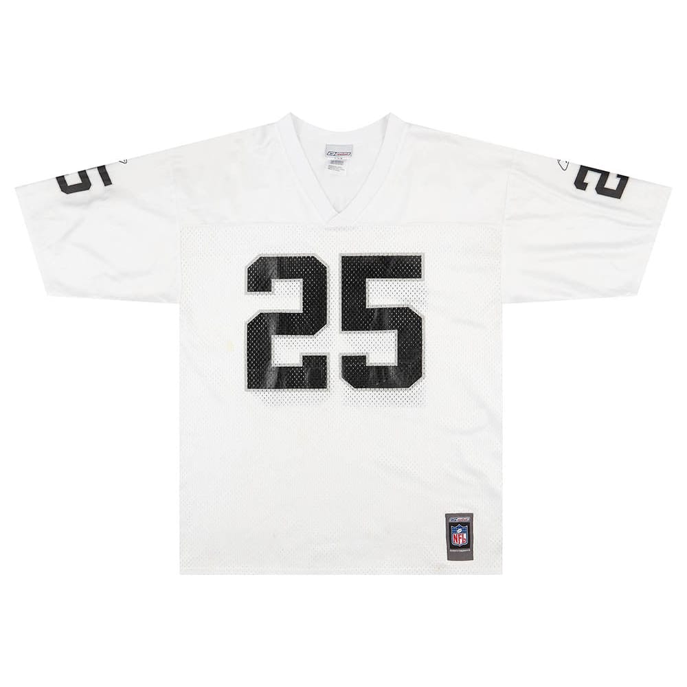 2001 Oakland Raiders Garner #25 Reebok Jersey (Away) L