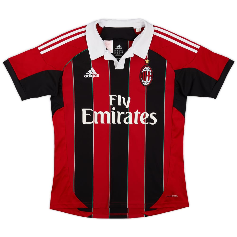 2012-13 AC Milan Home Shirt - 7/10 - (XL.Boys)