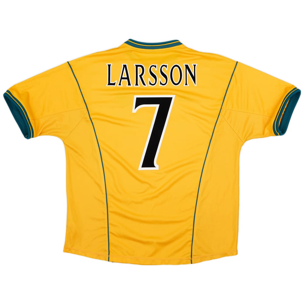 2000-02 Celtic Away Shirt Larsson #7 - 6/10 - (XXL)