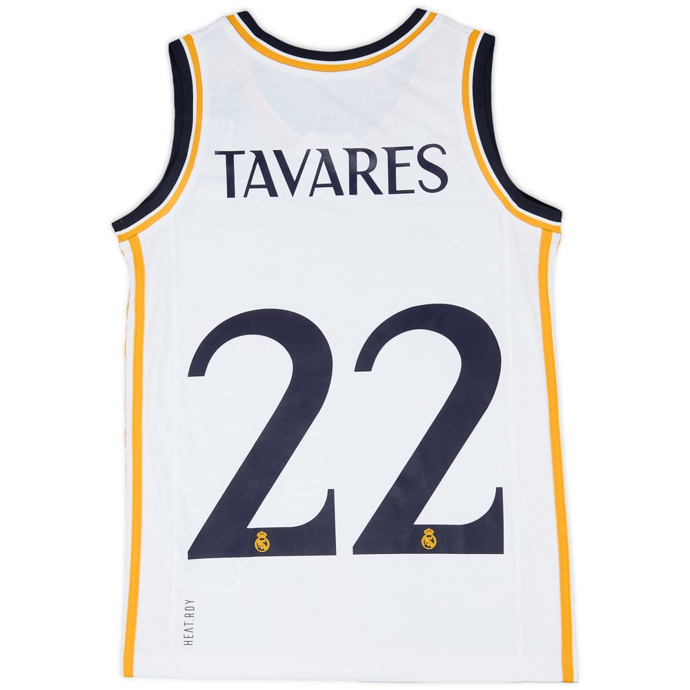 2023-24 Real Madrid Basketball Home Jersey Tavares #22 (L.Kids)