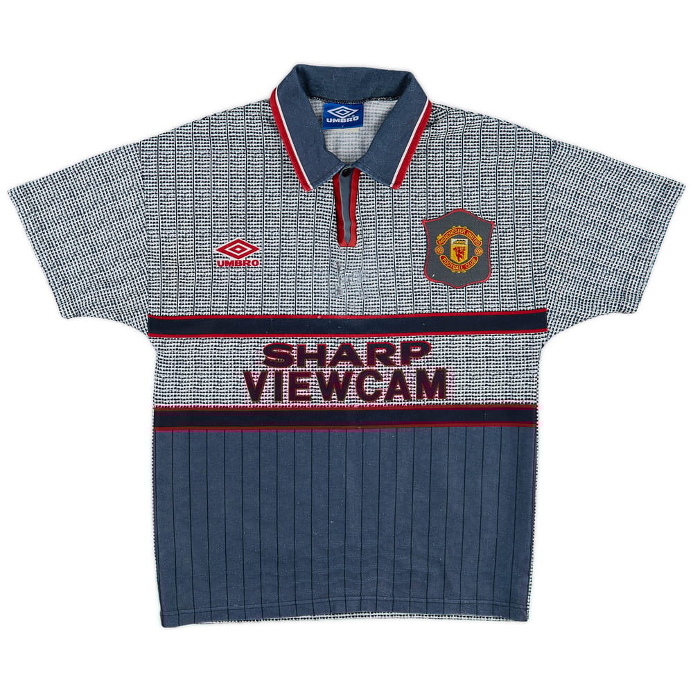 1995-96 Manchester United Away Shirt - 3/10 - (Y)