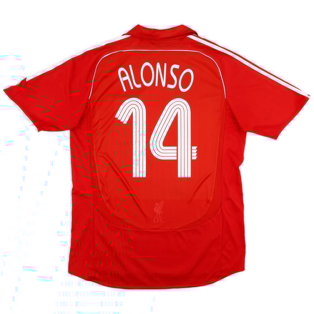 2006-08 Liverpool Home Shirt Alonso #14 - 6/10 - (L)