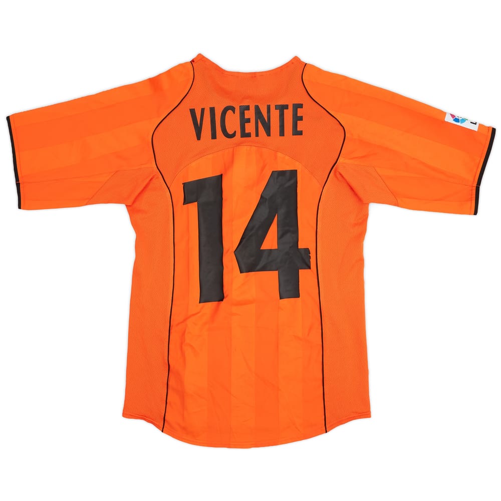 2004-05 Valencia Away Shirt Vicente #14 - 5/10 - (S)