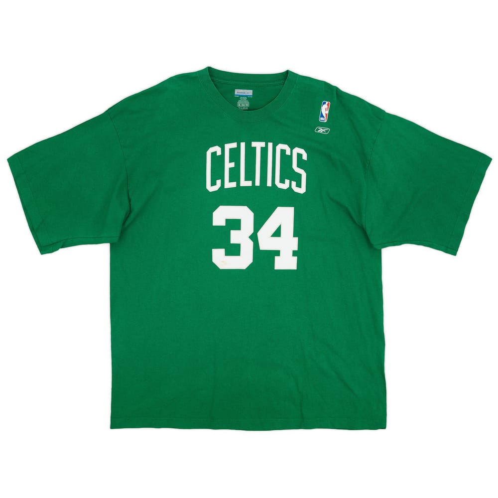 2002-06 Boston Celtics Pierce #34 Reebok Tee - 5/10 - (XXL)