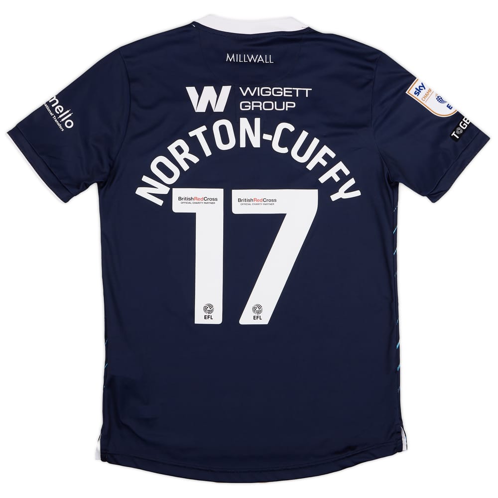 2023-24 Millwall Match Issue Home Shirt Norton-Cuffy #17
