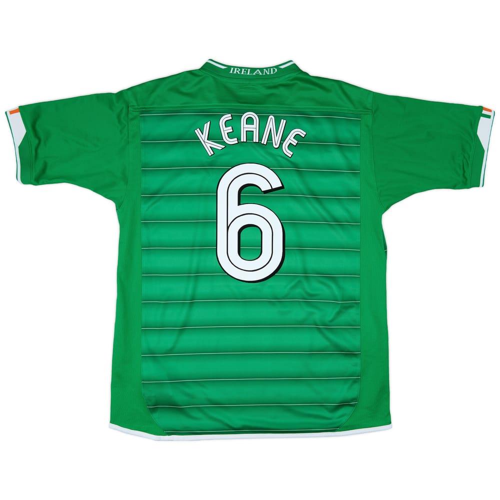 2003-04 Ireland Home Shirt Keane #6 - 8/10 - (L)