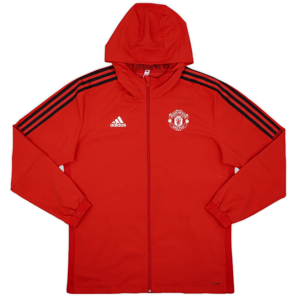 2021-22 Manchester United adidas Hooded Track Jacket - 7/10 - (L)