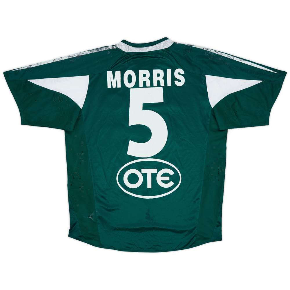 2004-05 Panathinaikos Home Shirt Morris #5 - 4/10 - (L)