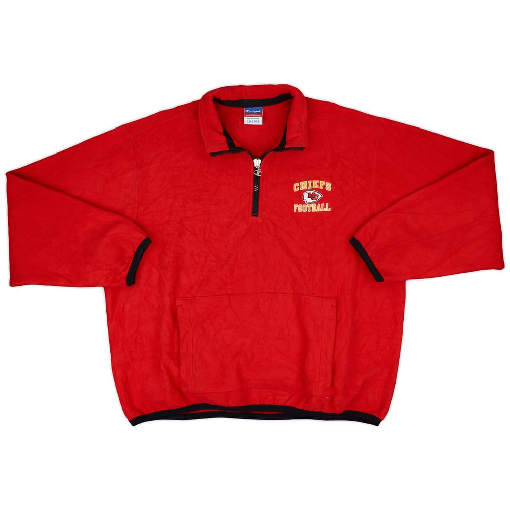1990s Kansas City Chiefs Champion Fleece Jacket - 8/10 - (XL)