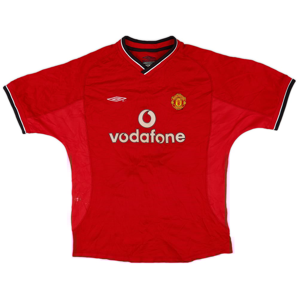 2000-02 Manchester United Home Shirt - 6/10 - (L.Boys)