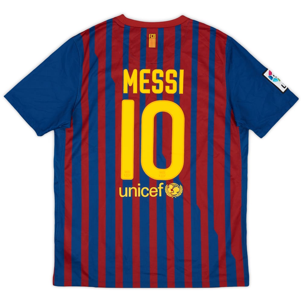 2011-12 Barcelona Home Shirt Messi #10 - 9/10 - (XL.Boys)