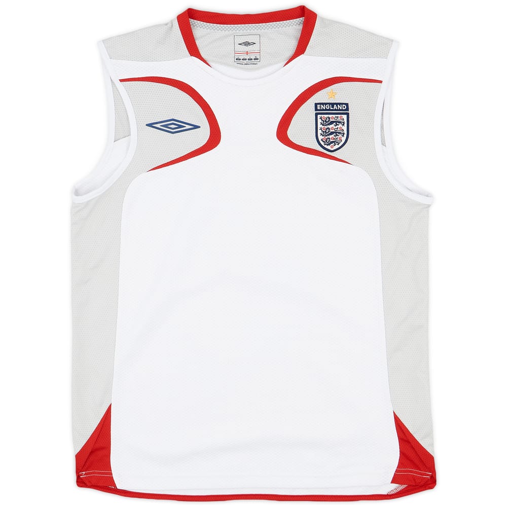 2007-08 England Umbro Training Vest - 8/10 - (L)