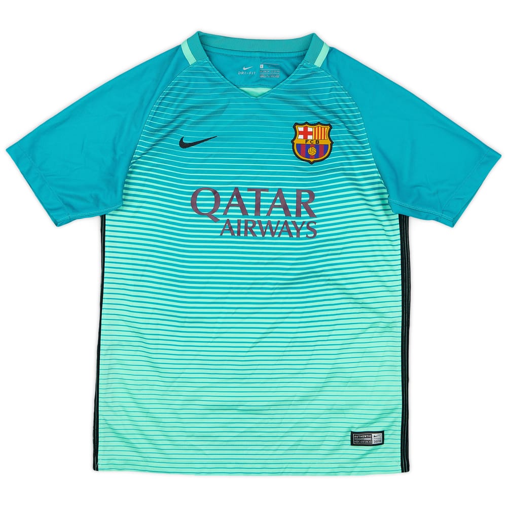 2016-17 Barcelona Third Shirt - 9/10 - (L.Boys)