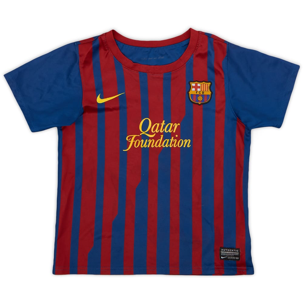 2011-12 Barcelona Home Shirt - 9/10 - (XS.Boys)