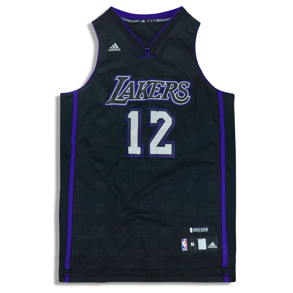 2010-11 LA Lakers Brown #12 Limited Edition adidas Swingman Jersey (Alternate) M