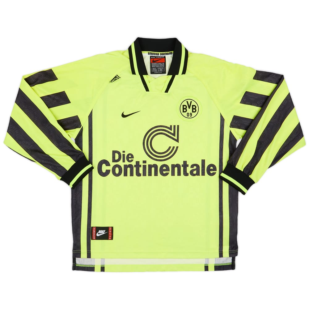 1996-97 Borussia Dortmund Home L/S Shirt - 9/10 - (M)