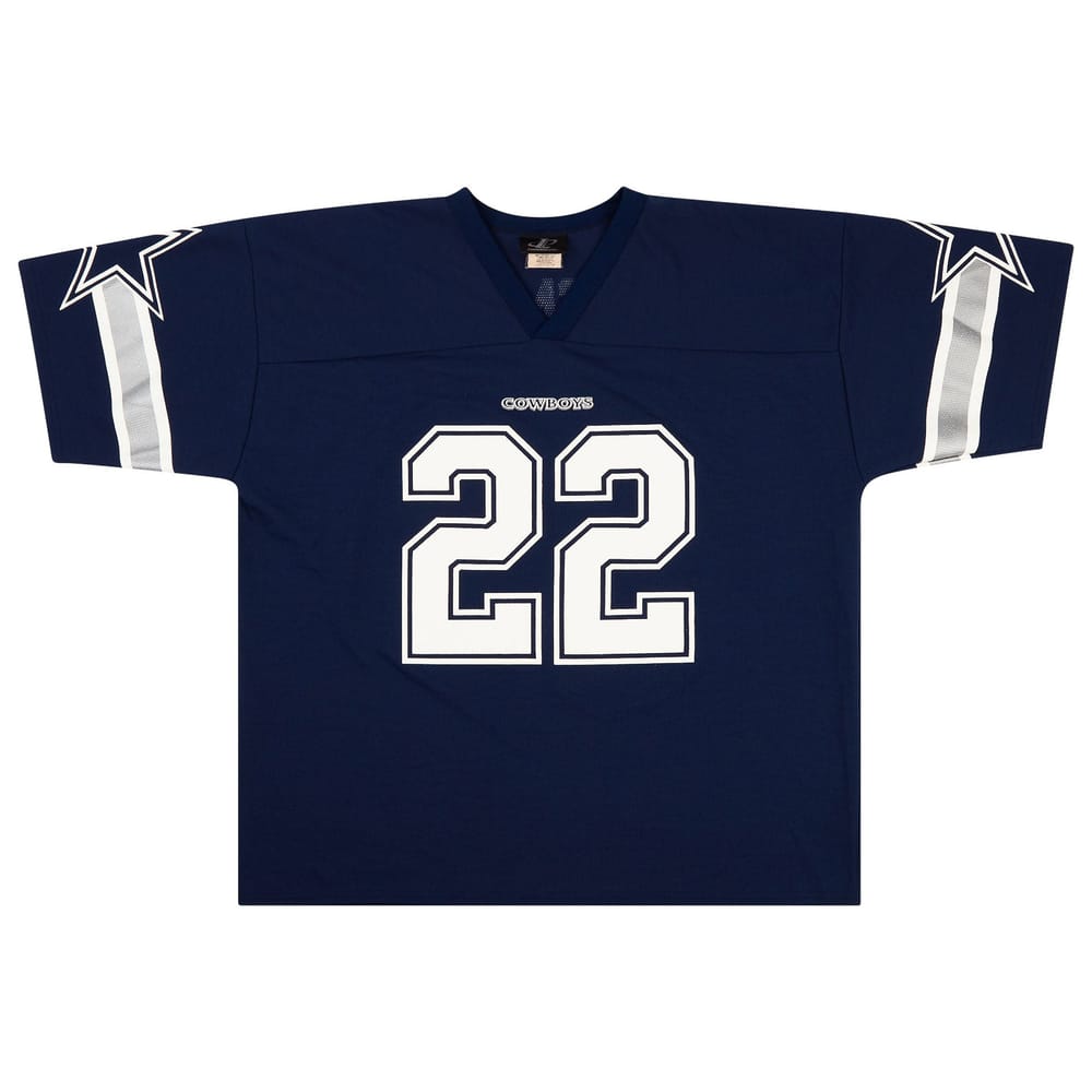1996-00 Dallas Cowboys E. Smith #22 Logo Athletic Jersey (Home) XL