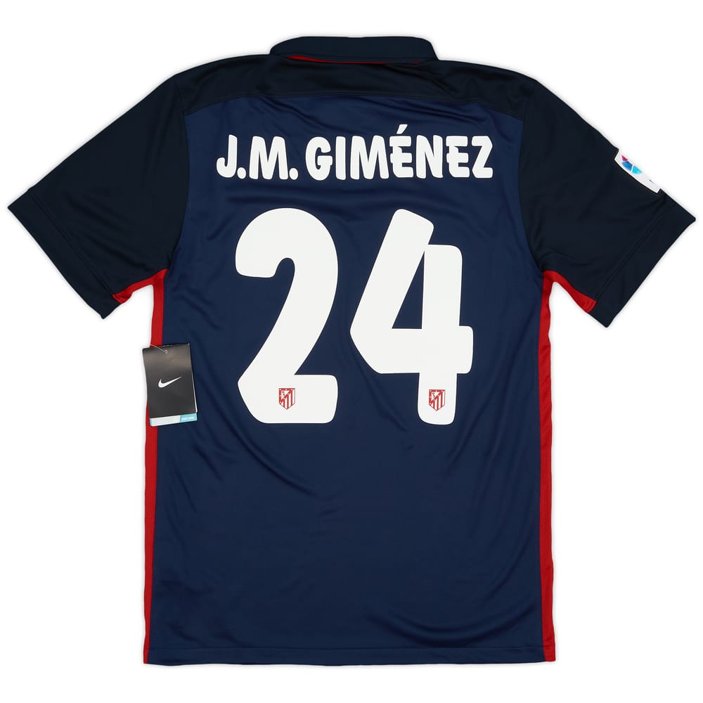 2015-16 Atletico Madrid Away Shirt J.M.Gimenez #24 (S)