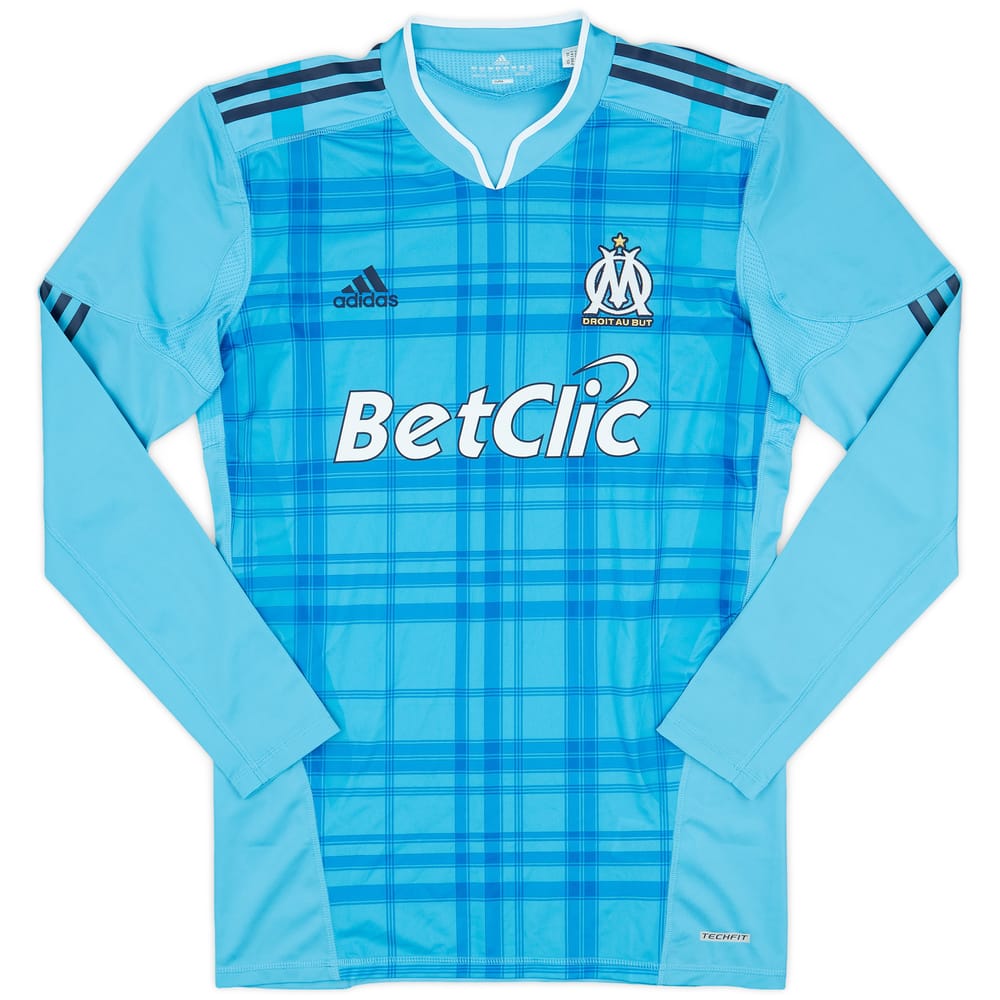2010-11 Olympique Marseille Authentic Away L/S Shirt - 9/10 - (XL)