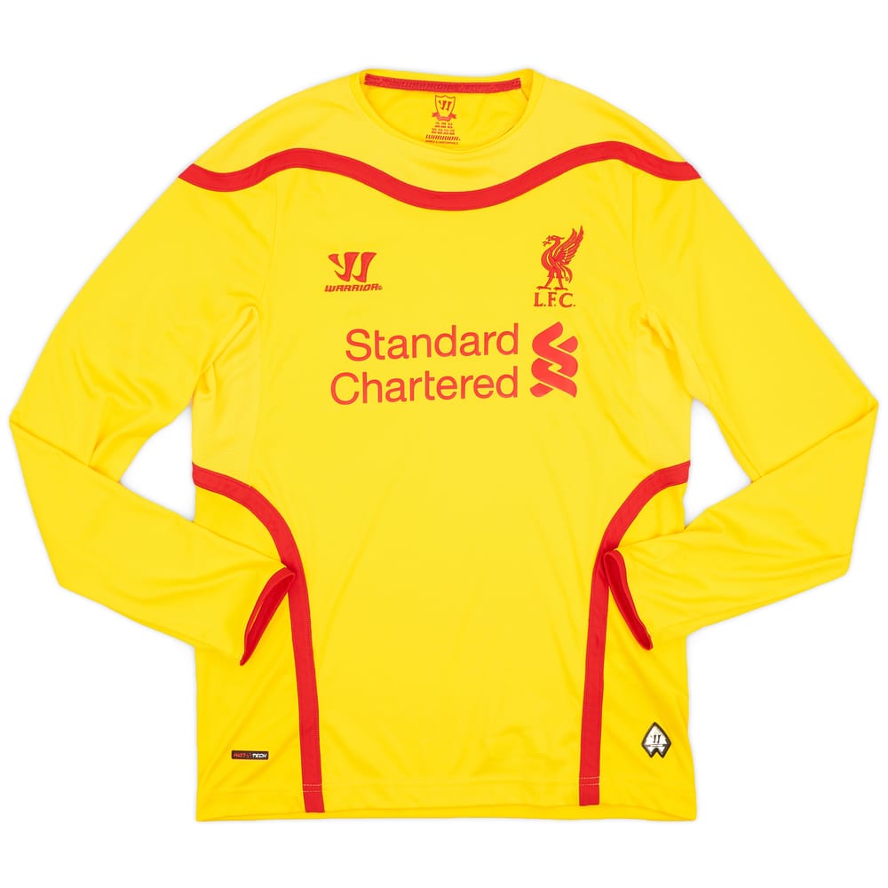 2014-15 Liverpool Away L/S Shirt - 8/10 - (XL.Boys)