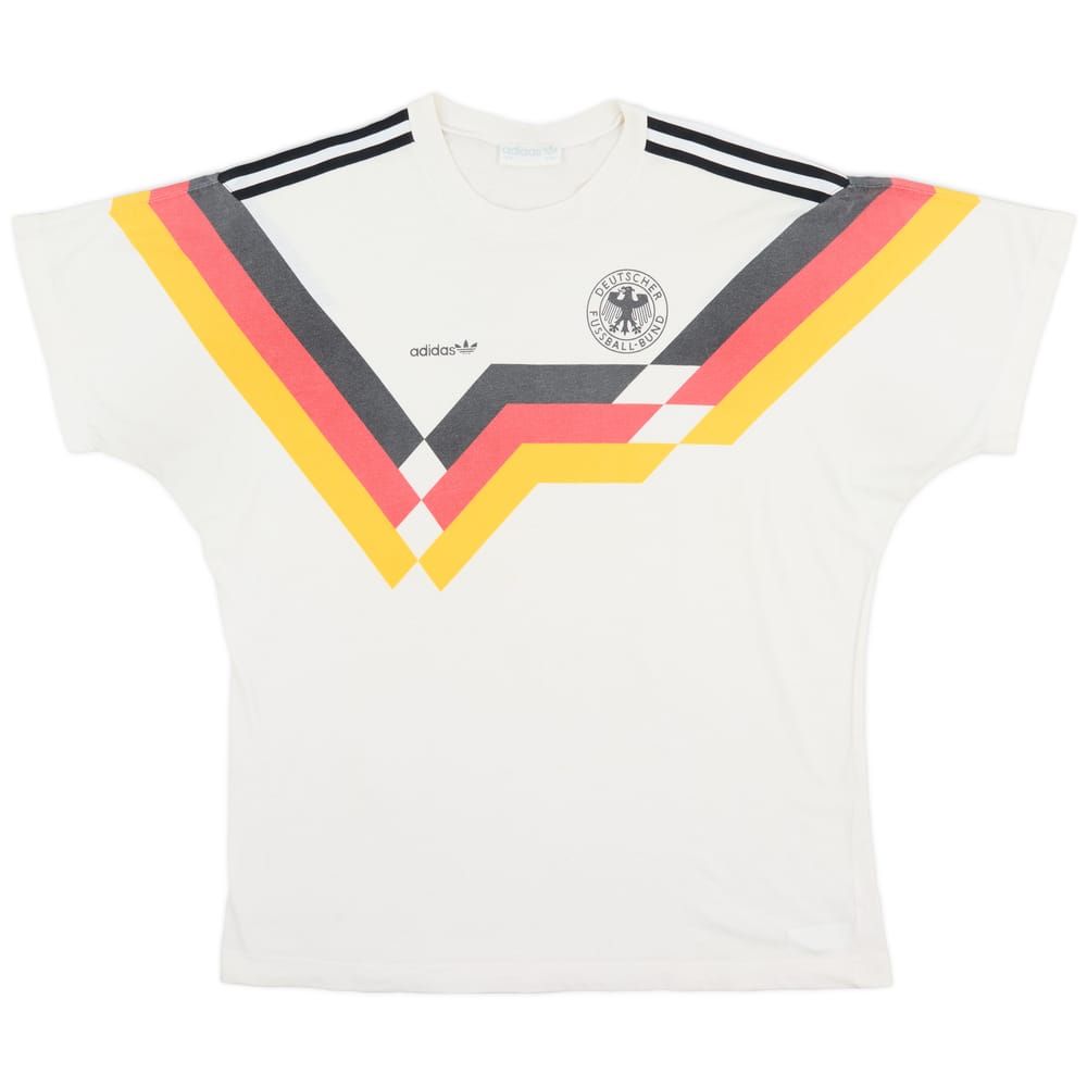 1990-92 Germany adidas Cotton Tee - 8/10 - (L)