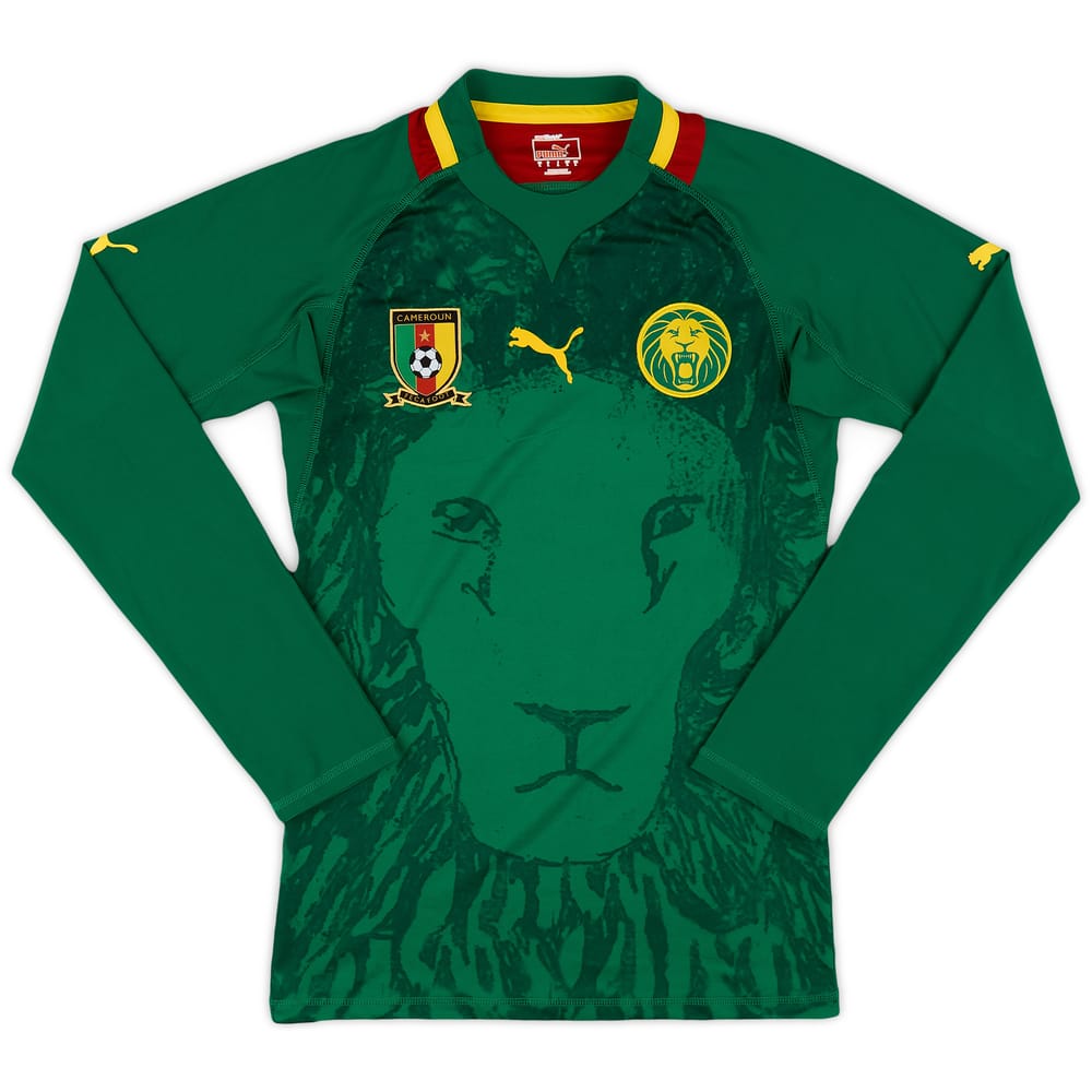 2012-14 Cameroon Authentic Home L/S Shirt - 8/10 - (L)