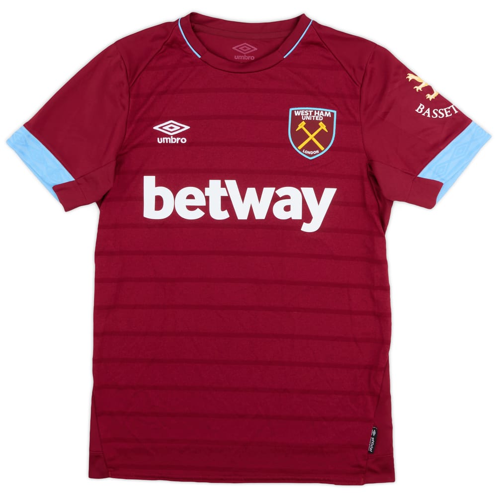 2018-19 West Ham Match Issue Home Shirt #28