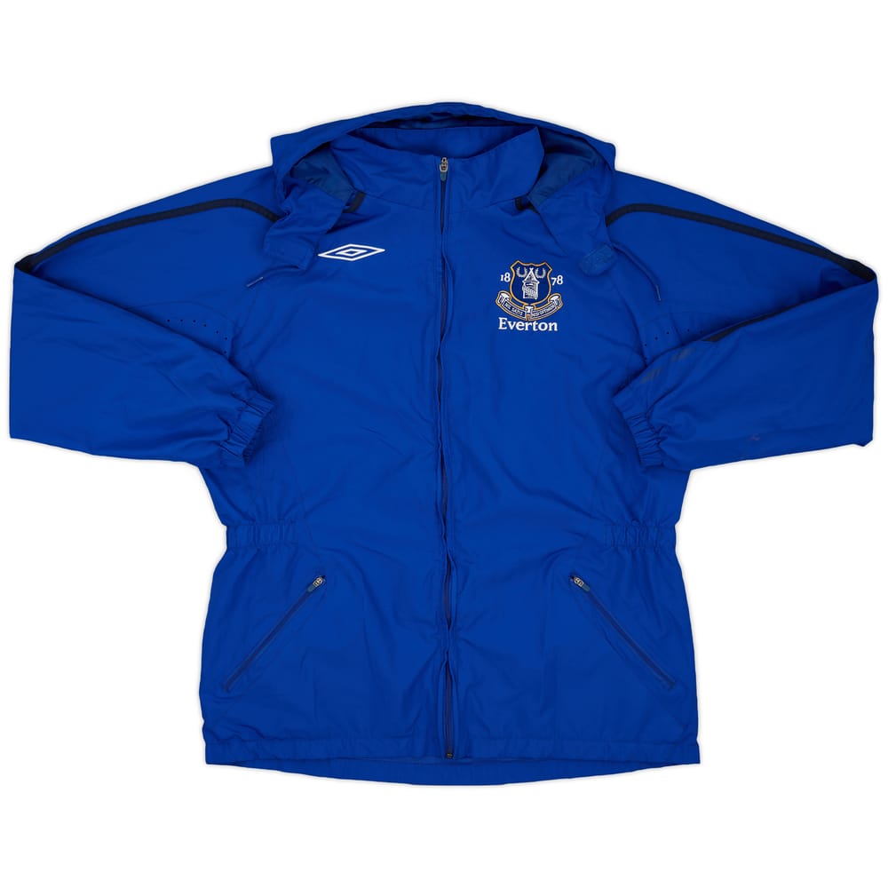 2008-09 Everton Umbro Hooded Rain Jacket - 9/10 - (L)