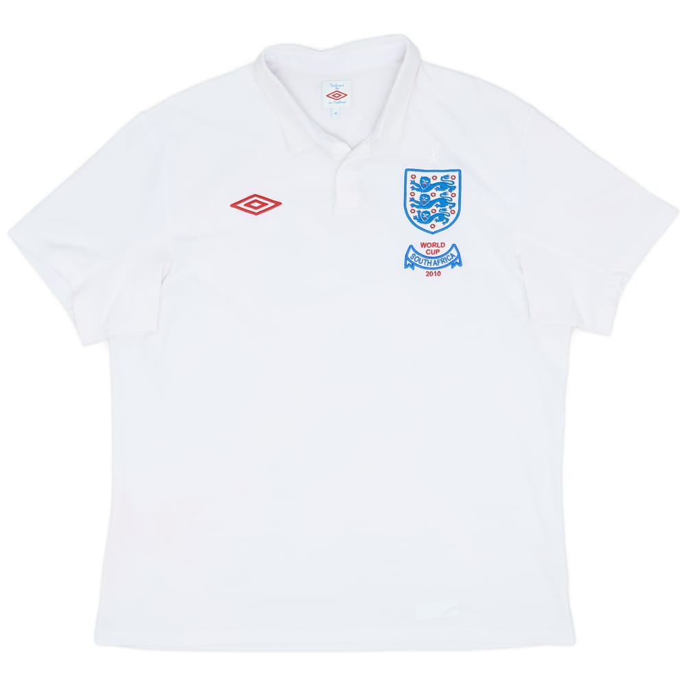 2009-10 England 'South Africa' Home Shirt - 8/10 - (XL)